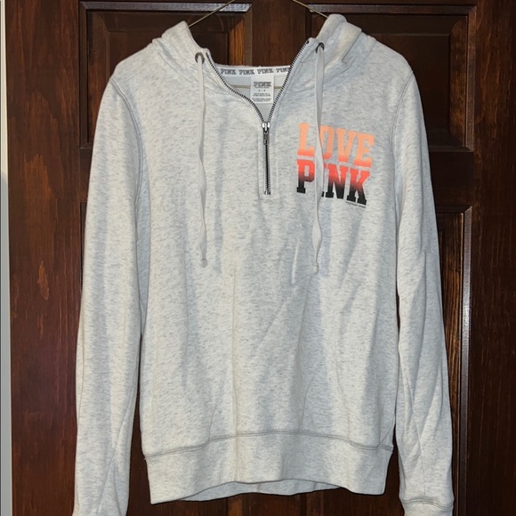 PINK Victoria's Secret Tops - PINK Victoria Secret Grey Zip-Up Sweatshirt *SIZE SMALL*